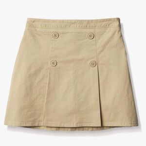 7pk The Children’s Place Girls Tan Button-Front Skort Uniform Style Size 10